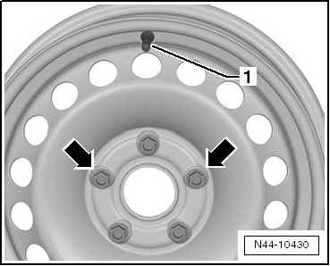 Wheel Mounting, Position of Anti-Theft Wheel Bolts on Steel Wheels