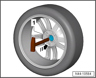 Hub Cap for Alloy Wheels with Open Threaded Connection, Removing and Installing